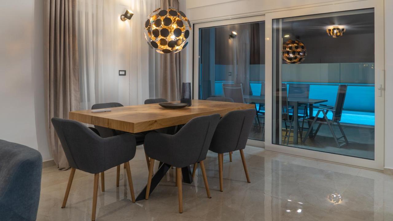 Villa DEA mit privatem beheiztem Pool Vrsi Exterior foto