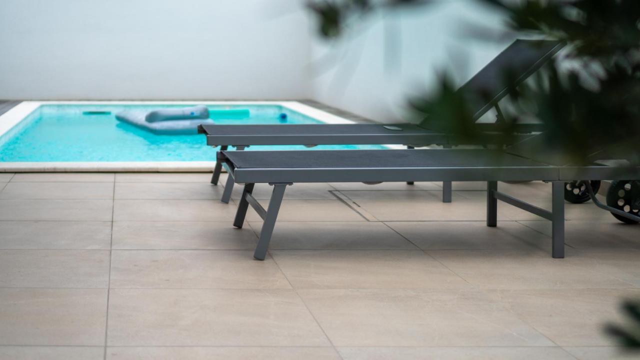 Villa DEA mit privatem beheiztem Pool Vrsi Exterior foto