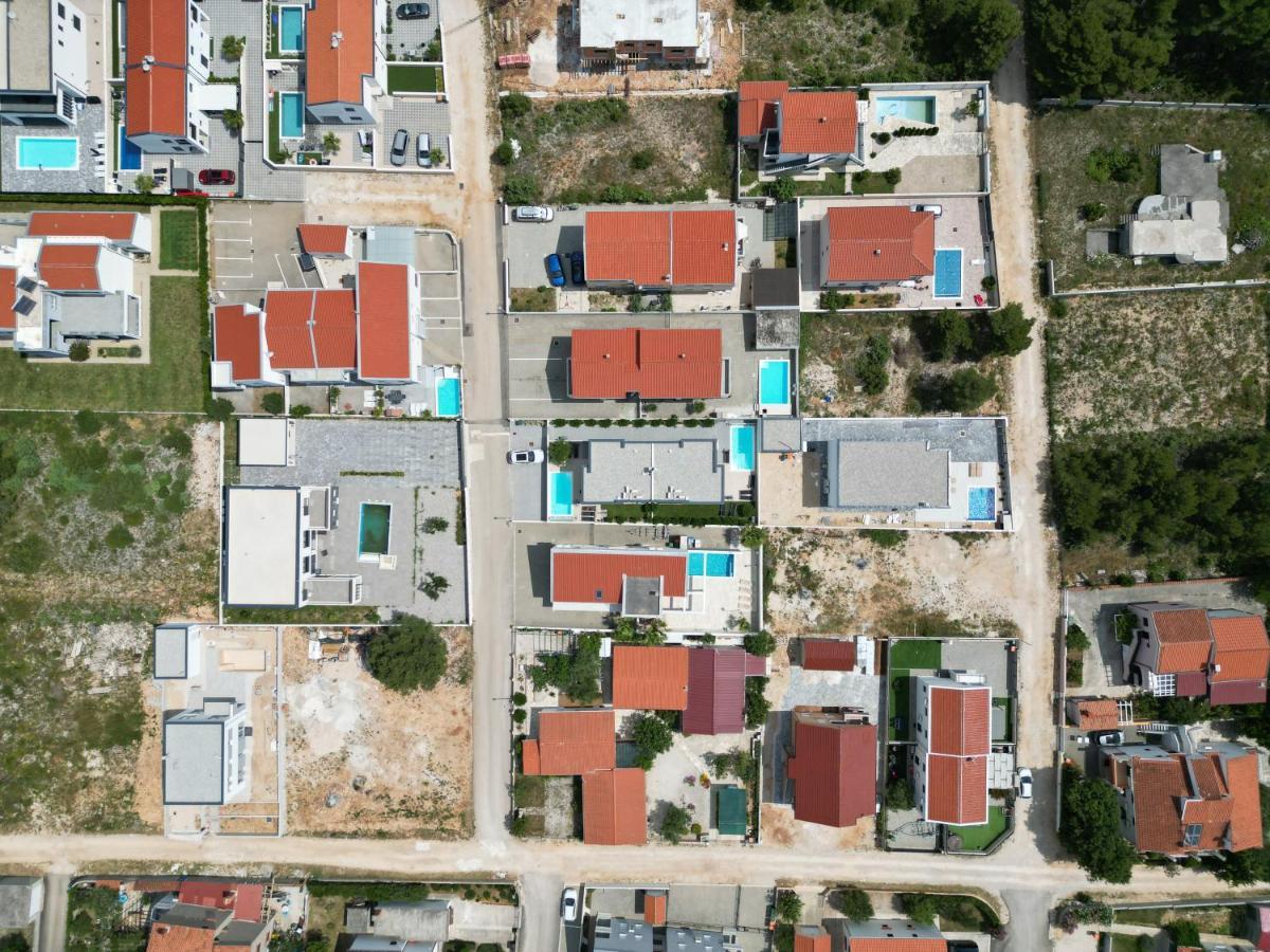 Villa DEA mit privatem beheiztem Pool Vrsi Exterior foto